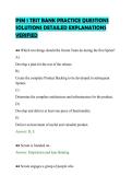 PSM 1 TEST BANK PRACTICE QUESTIONS&NewLine;SOLUTIONS DETAILED EXPLANATIONS&NewLine;VERIFIED&NewLine;