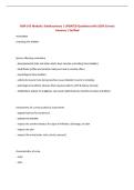 NUR-143 Module A &lpar;Health Assessment&rpar; &vert; UPDATED Questions with 100&percnt;&NewLine;Correct Answers &vert; Verified