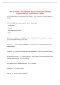 NUR-143 Module E Neurological and Sensory Function Exam &vert; UPDATED Questions with 100&percnt; Correct Answers &vert; Verified&NewLine;