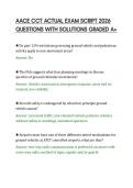 AACE CCT ACTUAL EXAM SCRIPT 2026&NewLine;QUESTIONS WITH SOLUTIONS GRADED A&plus;