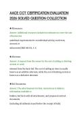 AACE CCT CERTIFICATION EVALUATION&NewLine;2026 SOLVED QUESTION COLLECTION&NewLine;