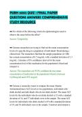 PUBH 6003 QUIZ 1 FINAL PAPER&NewLine;QUESTIONS ANSWERS COMPREHENSIVE&NewLine;STUDY RESOURCE