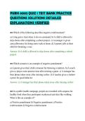 PUBH 6003 QUIZ 1 TEST BANK PRACTICE&NewLine;QUESTIONS SOLUTIONS DETAILED&NewLine;EXPLANATIONS VERIFIED&NewLine;