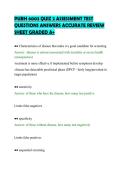 PUBH 6003 QUIZ 2 ASSESSMENT TEST&NewLine;QUESTIONS ANSWERS ACCURATE REVIEW&NewLine;SHEET GRADED A&plus;
