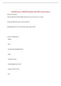 NUR 258 Exam 4 &vert;UPDATED Questions with 100&percnt; Correct Answers&NewLine;