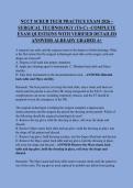 NCCT Scrub Tech Practice Exam 2025 &vert; 500&plus; Realistic TS-C Questions & Answers&NewLine;&ast;&lpar;Characters&colon; 68 &vert; Keywords&colon; NCCT&comma; Scrub Tech&comma; Practice Exam&comma; TS-C&rpar;&ast;&NewLine;&NewLine;