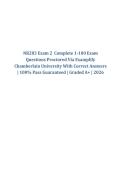 NR283 Exam 2  Complete 1-100 Exam Questions Proctored Via Examplify Chamberlain University With Correct Answers &vert; 100&percnt; Pass Guaranteed &vert; Graded A&plus; &vert; 2026