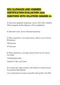 RCIS GLOWACKI AND SOMMERS&NewLine;CERTIFICATION EVALUATION 2026&NewLine;QUESTIONS WITH SOLUTIONS GRADED A&plus;