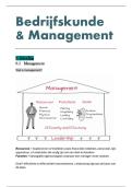 Samenvatting inleiding management en bedrijfskunde 17&sol;20&excl;&excl; &lpar;handelswetenschappen&rpar;