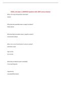 NURS 1141 Exam 2 &vert;UPDATED Questions with 100&percnt; Correct Answers&NewLine;