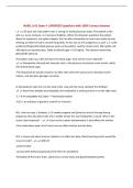 NURS 1141 Exam 4 &vert;UPDATED Questions with 100&percnt; Correct Answers&NewLine;