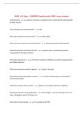 NURS 1141 Exam 1 &vert;UPDATED Questions with 100&percnt; Correct Answers&NewLine;