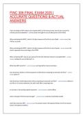 FINC 306 Final Exam 2025&colon; Verified Questions & Answers