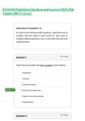 ISYE 6501 Final Exam Bundle Quiz &vert; Questions and Answers &vert; 2025&sol;2026 Update &vert; 100&percnt; Correct&period;
