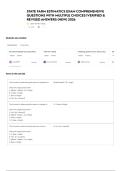 STATE FARM ESTIMATICS EXAM COMPREHENSIVE QUESTIONS WITH MULTIPLE CHOICES &vert;VERIFIED & REVISED ANSWERS &lpar;NEW&rpar; 2026