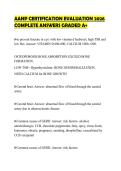 AANP CERTIFICATION EVALUATION 2026&NewLine;COMPLETE ANSWERS GRADED A&plus;