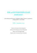 ITIL 4 Foundation Exam 2026&ndash;2027 &vert; Service Management Framework &vert; Part 1 Questions 1&ndash;53 with Verified Answers
