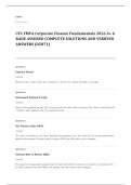 CFI FMVA EXAM A&plus; GRADE ASSURED COMPLETE SOLUTIONS AND VERIFIED ANSWERS
