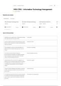 WGU C954 IT Management &vert; Actual 2026 &sol; 2027 Questions with Verified Answers Grade A&plus; Guarantee&NewLine;