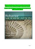 Comprehensive Test Bank for Behavior Modification &lpar;12th Edition&rpar; by Garry Martin & Joseph J&period; Pear &ndash; All Chapters with Verified Answers