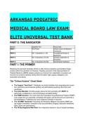 2026&sol;2027 Elite Arkansas Podiatry Law Exam Test Bank &lpar;60 Q&A&rpar; &vert; ABPM Jurisprudence S-Tier Study Guide