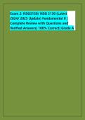 Exam 2&colon; NSG3130&sol; NSG 3130 &lpar;Latest &NewLine;2024&sol; 2025 Update&rpar; Fundamental II &vert; &NewLine;Complete Review with Questions and &NewLine;Verified Answers&vert; 100&percnt; Correct&vert; Grade A
