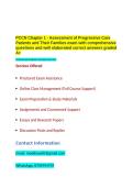 PCCN Chapter 1 - Assessment of Progressive Care Patients and Their Families exam with comprehensive questions and well elaborated correct answers graded A&plus;&period;