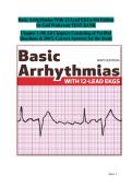 Basic Arrhythmias With 12-Lead EKGs 9th Edition &NewLine;by Gail Walraven&vert; TEST BANK &NewLine;Chapter 1-10&vert; All Chapters Consisting of Verified &NewLine;Questions & 100&percnt; Correct Answers for the Study