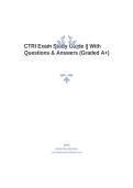 CTRI Exam Study Guide Practice Questions Review &vert; Certification Training & Rehabilitation Instructor Prep Course