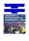 Anatomy & Physiology for Emergency &NewLine;Care 3rd Edition by Bryan Bledsoe &ndash; &NewLine;TEST BANK &NewLine;EXPERT ASSURED CHAPTERS 1-20 &NewLine;WITH QUESTIONS AND CORRECT &NewLine;ANSWERS