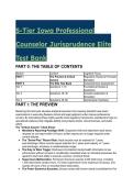2026&sol;2027 S-Tier Iowa Professional Counselor Jurisprudence Elite Test Bank & Study Guide &vert; 60 Questions & Distractor Analysis