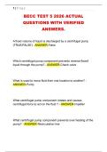 BECC TEST 5 2026 ACTUAL &NewLine;QUESTIONS WITH VERIFIED &NewLine;ANSWERS&period;