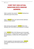 CCMP TEST 2026 ACTUAL &NewLine;QUESTIONS WITH VERIFIED &NewLine;ANSWERS&period;