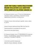 AANP FNP FAMILY NURSE PRACTITIONER&NewLine;BOARD EVALUATION 2026 QUESTIONS&NewLine;WITH COMPLETE SOLUTIONS GRADED A&plus;