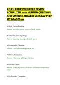 ATI PN COMP PREDICTOR REVIEW&NewLine;ACTUAL TEST 2026 VERIFIED QUESTIONS&NewLine;AND CORRECT ANSWERS DETAILED PREP&NewLine;SET GRADED A&plus;&NewLine;