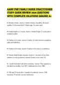 AANP FNP FAMILY NURSE PRACTITIONER&NewLine;STUDY GUIDE REVIEW 2026 QUESTIONS&NewLine;WITH COMPLETE SOLUTIONS GRADED A&plus;