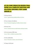 ATI PN COMP PREDICTOR REVIEW FINAL&NewLine;PAPER 2026 COMPLETE QUESTIONS AND&NewLine;SOLUTIONS CERTIFIED STUDY GUIDE&NewLine;GRADED A&plus;