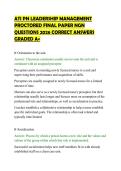 ATI PN LEADERSHIP MANAGEMENT&NewLine;PROCTORED FINAL PAPER NGN&NewLine;QUESTIONS 2026 CORRECT ANSWERS&NewLine;GRADED A&plus;