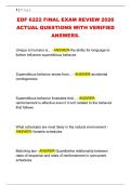 EDF 6222 FINAL EXAM REVIEW 2026 &NewLine;ACTUAL QUESTIONS WITH VERIFIED &NewLine;ANSWERS&period; 