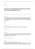 ONCC oncology nursing certification EXAM A&plus; GRADE ASSURED COMPLETE SOLUTIONS AND VERIFIED ANSWERS