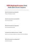 USPA Skydiving B License&comma; 2026 &ndash; Study guide with correct answers