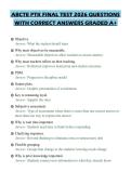 ABCTE PTK FINAL TEST 2026 QUESTIONS&NewLine;WITH CORRECT ANSWERS GRADED A&plus;