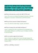 ABCTE PTK EFFECTIVE INSTRUCTIONAL&NewLine;DELIVERY STUDY GUIDE 2026 TEST PAPER&NewLine;QUESTIONS AND SOLUTIONS GRADED A&plus;