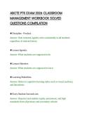 ABCTE PTK EXAM 2026 CLASSROOM&NewLine;MANAGEMENT WORKBOOK SOLVED&NewLine;QUESTIONS COMPILATION