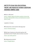 ABCTE PTK EXAM 2026 EDUCATIONAL&NewLine;THEORY AND PEDAGOGY REVIEW QUESTIONS&NewLine;ANSWERS VERIFIED GUIDE