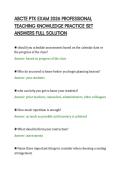 ABCTE PTK EXAM 2026 PROFESSIONAL&NewLine;TEACHING KNOWLEDGE PRACTICE SET&NewLine;ANSWERS FULL SOLUTION