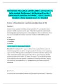 WGU D220 PRACTICE EXAM LATEST 2026&sol;2027 &vert; Information Technology in Nursing Practice &vert; Questions & Verified Answers &vert; 100&percnt; Correct &vert; Grade A &vert; Pass Guaranteed - A&plus; Graded&NewLine;&NewLine;