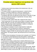 Fresenius annual competency test questions with answers 100&percnt; correct&NewLine;