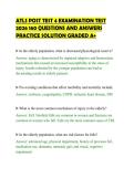 ATLS POST TEST 4 EXAMINATION TEST&NewLine;2026 160 QUESTIONS AND ANSWERS&NewLine;PRACTICE SOLUTION GRADED A&plus;