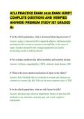 ATLS PRACTICE EXAM 2026 EXAM SCRIPT&NewLine;COMPLETE QUESTIONS AND VERIFIED&NewLine;ANSWERS PREMIUM STUDY SET GRADED&NewLine;A&plus;